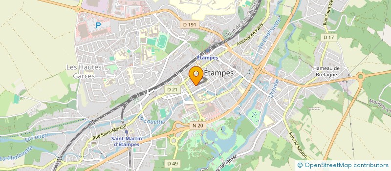 localisation de l'entreprise YOUSSEF TRANSSPORT  ETAMPES