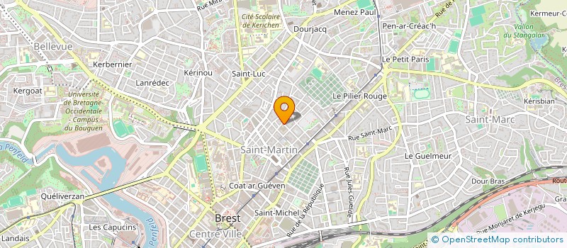localisation de l'entreprise YOUTAR 1894 à BREST