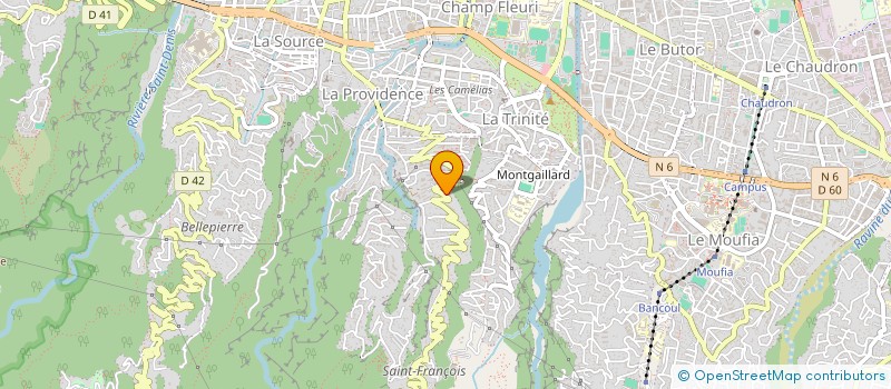 localisation de l'entreprise YOUTH RUN - LA REUNION  SAINT-DENIS