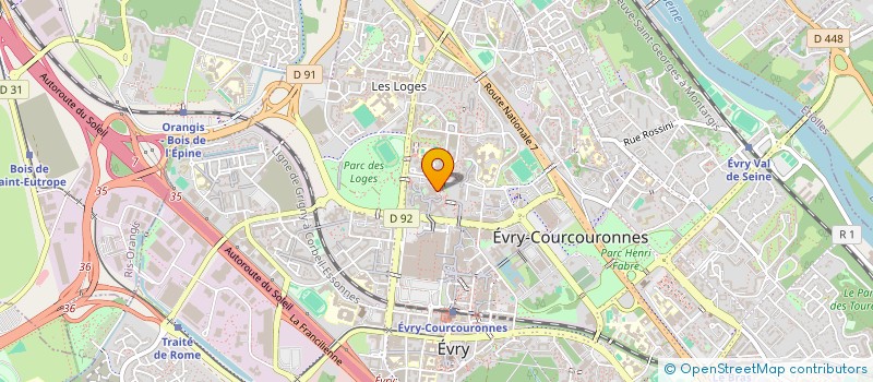 localisation de l'entreprise YOVOVI-ATTY IMMO à EVRY-COURCOURONNES