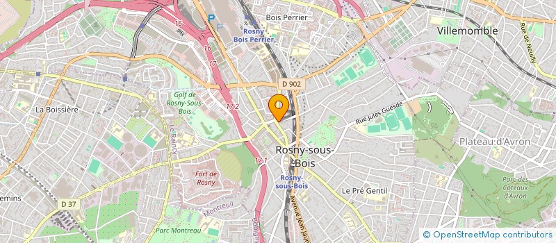 localisation de l'entreprise YOYO ADDICT à ROSNY-SOUS-BOIS
