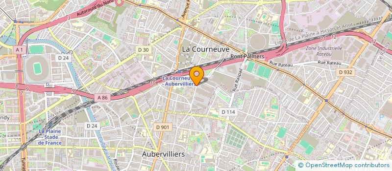 localisation de l'entreprise YOYO TRIP à LA COURNEUVE