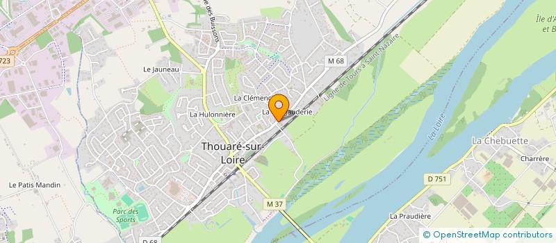 localisation de l'entreprise YP AUTO à THOUARE-SUR-LOIRE