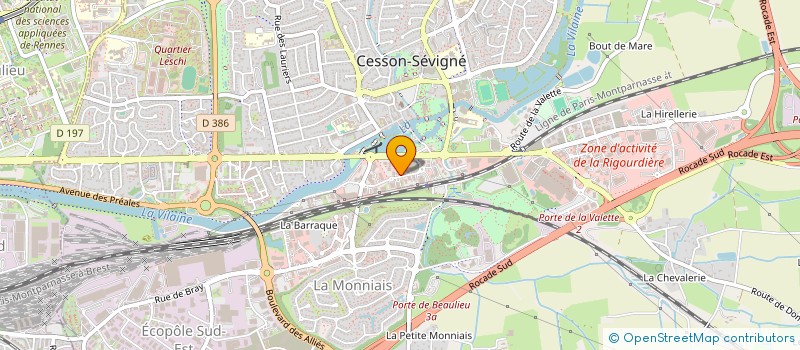 localisation de l'entreprise YP BRIEC  CESSON-SEVIGNE