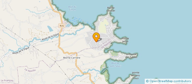 localisation de l'entreprise YP CONSEIL  LE FRANCOIS