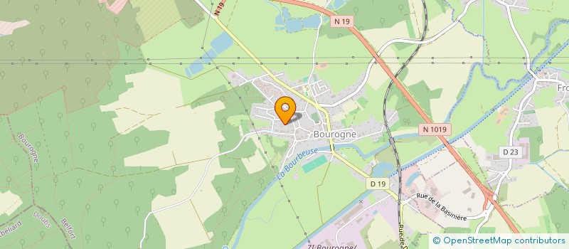 localisation de l'entreprise YP COURTAGE à BOUROGNE