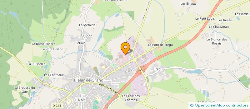 localisation de l'entreprise YP IMMO  PLELAN-LE-GRAND