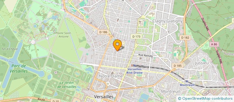 localisation de l'entreprise YP MARITIME à VERSAILLES