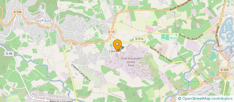 localisation de l'entreprise YPAC à GRIMAUD