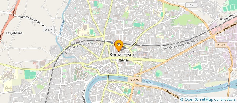 localisation de l'entreprise YPARO IMMOBILIER  ROMANS-SUR-ISERE