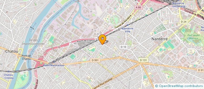 localisation de l'entreprise YPC  NANTERRE