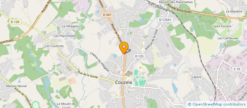 localisation de l'entreprise YPIC à COUZEIX