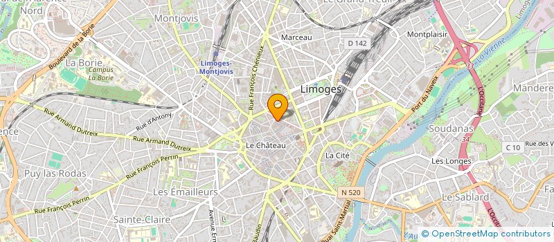 localisation de l'entreprise YPJF LIM. à LIMOGES