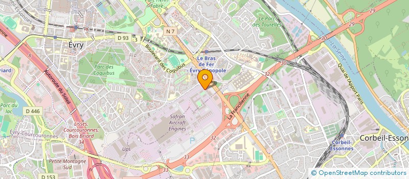 localisation de l'entreprise YPOSKESI à EVRY-COURCOURONNES