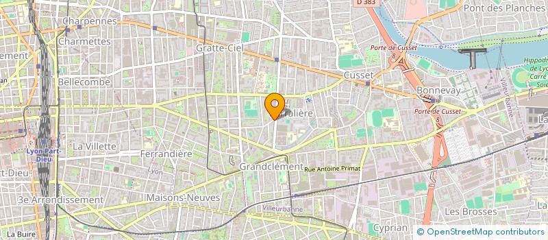 localisation de l'entreprise YPSILON  VILLEURBANNE