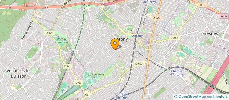 localisation de l'entreprise YPSOTECH à ANTONY