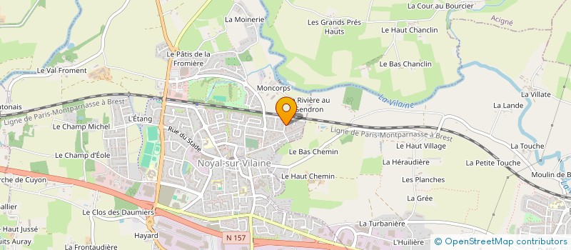 localisation de l'entreprise YR BATI CONSEIL à NOYAL-SUR-VILAINE