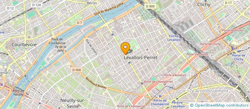 localisation de l'entreprise YR CONSULTING à LEVALLOIS-PERRET