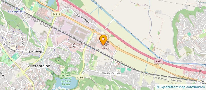 localisation de l'entreprise YR DISTRIBUTION  L'ISLE-D'ABEAU