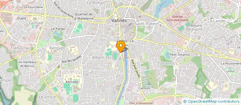 localisation de l'entreprise YR HOLDING à VANNES