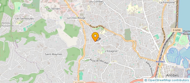 localisation de l'entreprise YR INVEST  ANTIBES