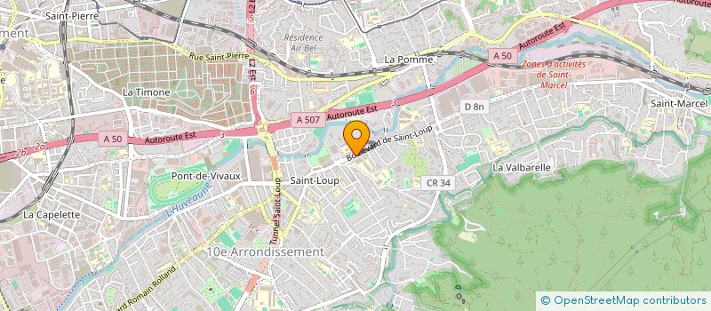 localisation de l'entreprise YR MACONNERIE à MARSEILLE