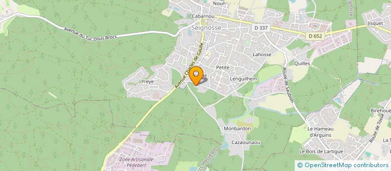 localisation de l'entreprise YRACHE  SEIGNOSSE