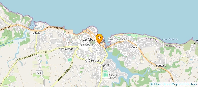 localisation de l'entreprise YRAKEM à LE MOULE