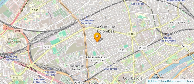 localisation de l'entreprise YRANAS à LA GARENNE-COLOMBES