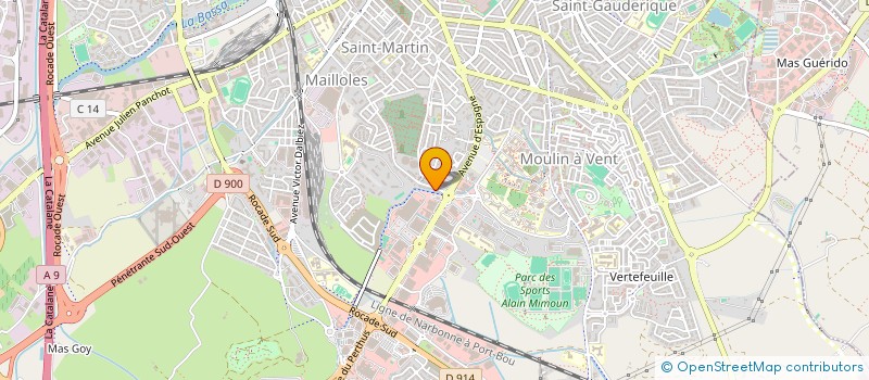 localisation de l'entreprise YRENNE  PERPIGNAN