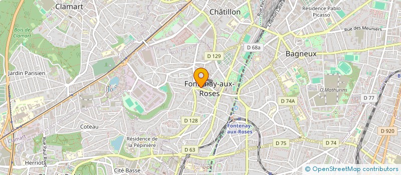 localisation de l'entreprise YRG à FONTENAY-AUX-ROSES