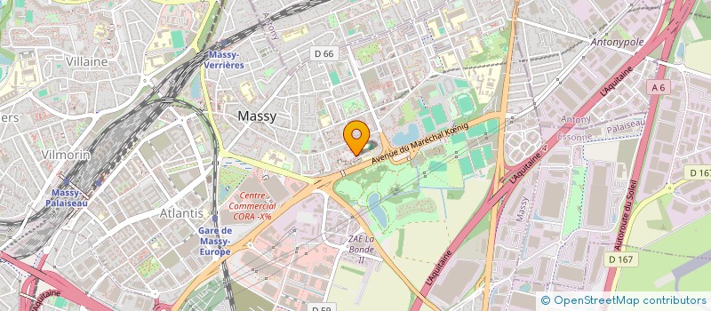 localisation de l'entreprise YRING à MASSY