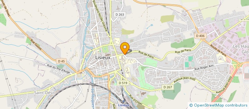 localisation de l'entreprise YRIS à LISIEUX