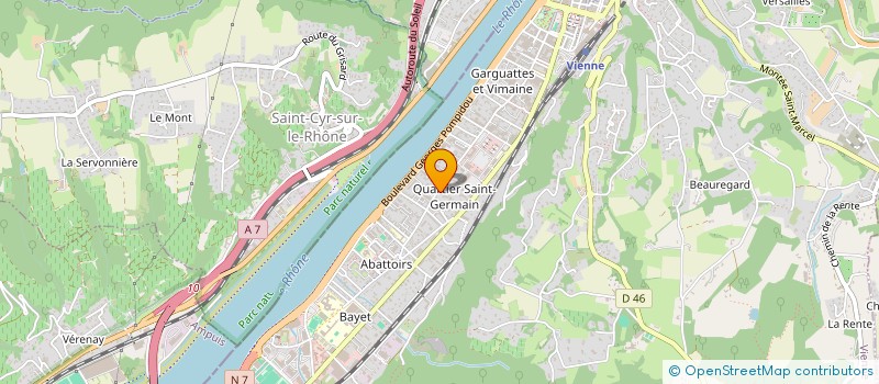 localisation de l'entreprise YRM DIFFUSION à VIENNE