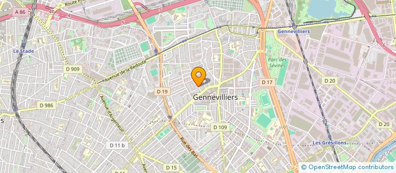 localisation de l'entreprise YRO CONSEIL  GENNEVILLIERS