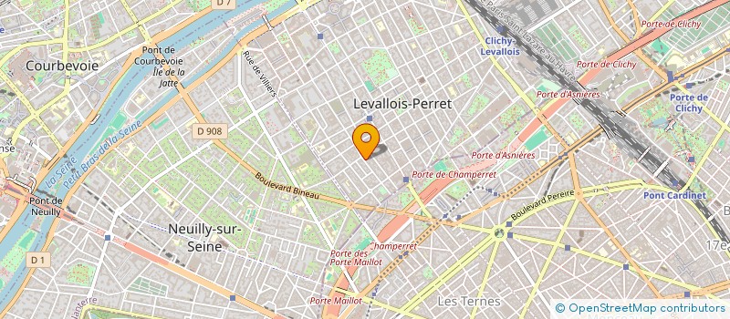localisation de l'entreprise YRP IMMO à LEVALLOIS-PERRET