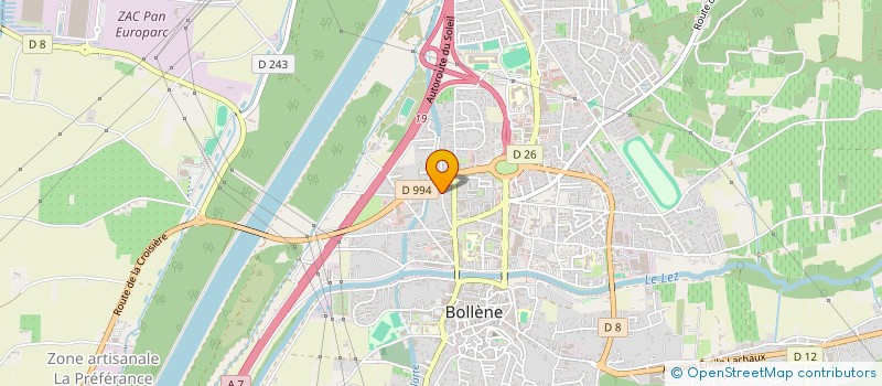 localisation de l'entreprise YRYS à BOLLENE