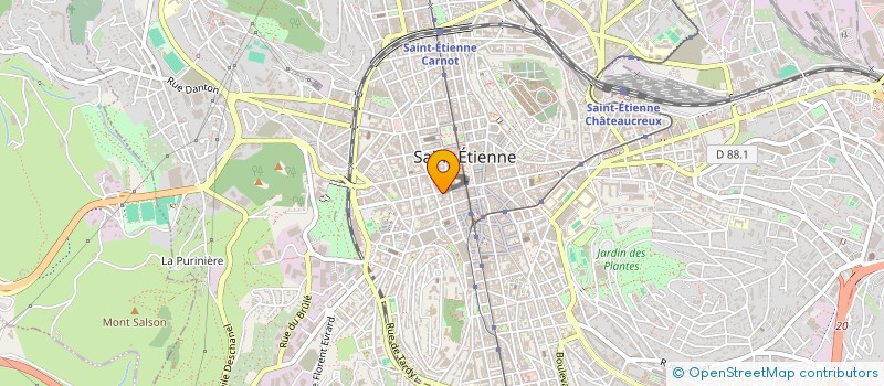 localisation de l'entreprise YS à SAINT-ETIENNE
