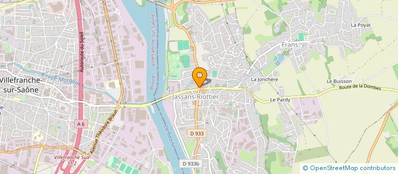 localisation de l'entreprise YS à JASSANS-RIOTTIER