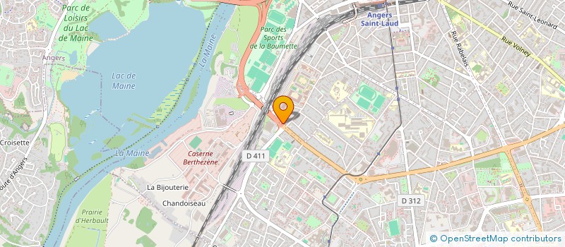 localisation de l'entreprise YS à ANGERS
