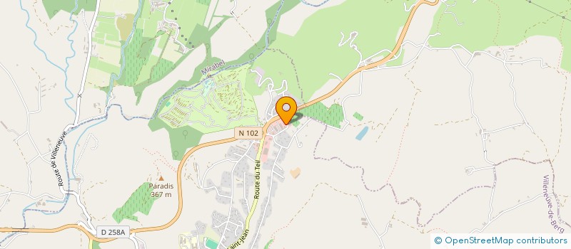 localisation de l'entreprise YS  VILLENEUVE-DE-BERG