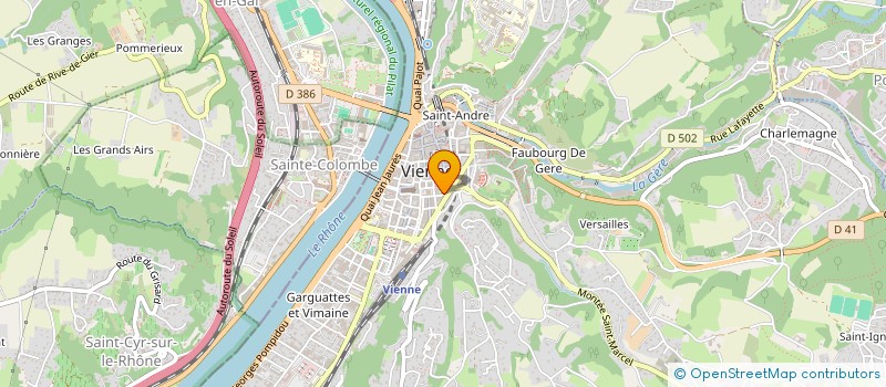 localisation de l'entreprise YS  VIENNE
