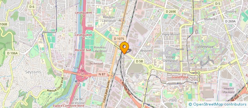 localisation de l'entreprise YS BATIMENT à GRENOBLE