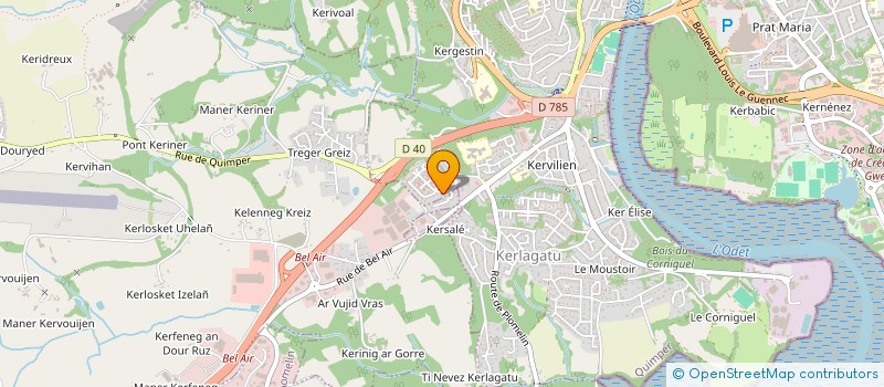 localisation de l'entreprise YS CHAN à QUIMPER