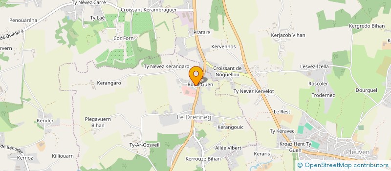 localisation de l'entreprise YS COUVERTURE  CLOHARS-FOUESNANT