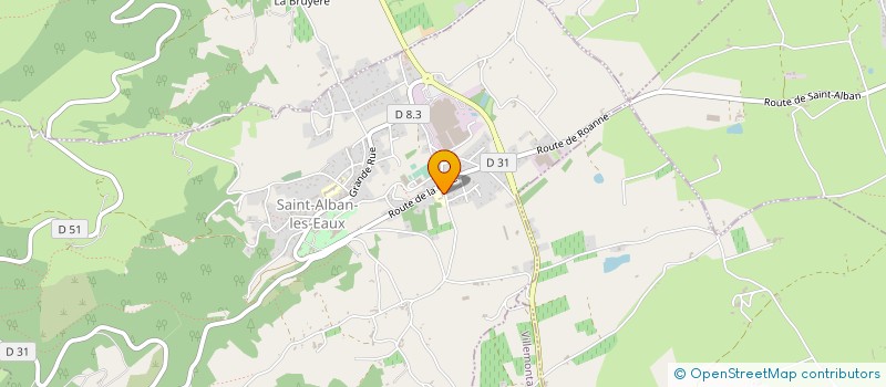 localisation de l'entreprise YS ET EAUX  SAINT-ALBAN-LES-EAUX