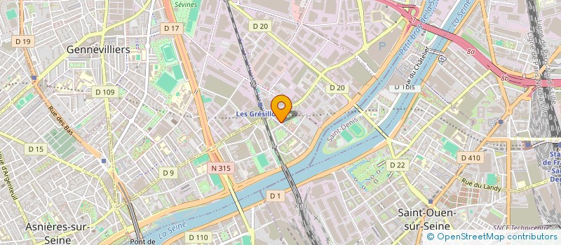 localisation de l'entreprise YS IMMO 86 à ASNIERES-SUR-SEINE