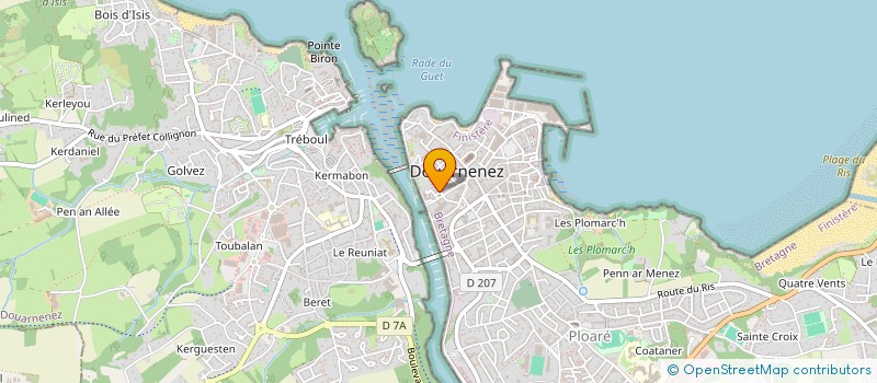 localisation de l'entreprise YS INVESTISSEMENTS à DOUARNENEZ