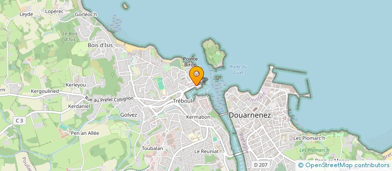 localisation de l'entreprise YS & O à DOUARNENEZ