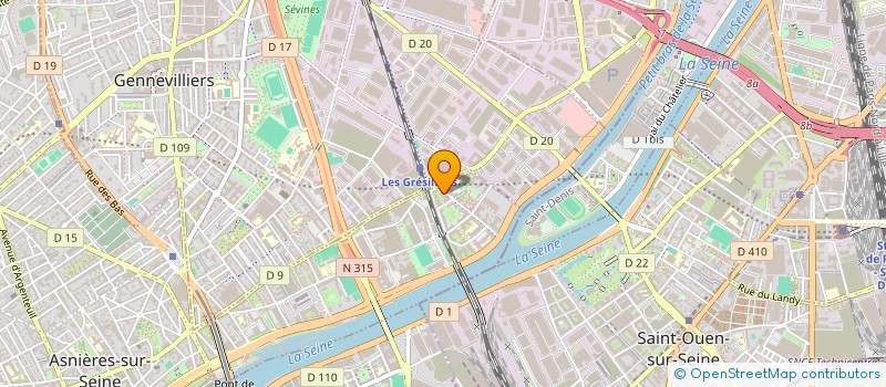 localisation de l'entreprise YS PLOMBERIE à ASNIERES-SUR-SEINE
